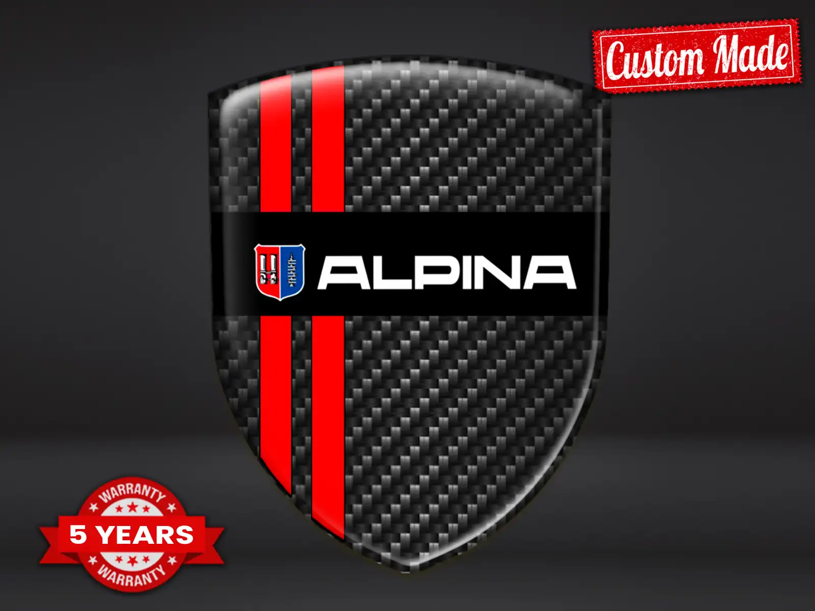 Alpina Autoemblem Hochwertig Professionell Drift Anpassbar
